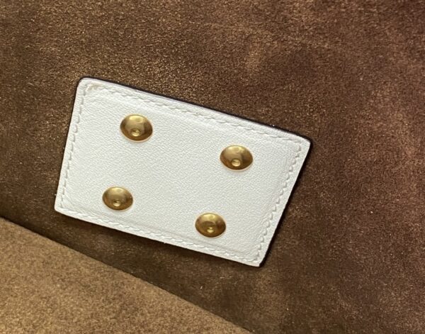 1:1 Replica Fendi Kan U Small White Bag For Woman 25cm/9.5in