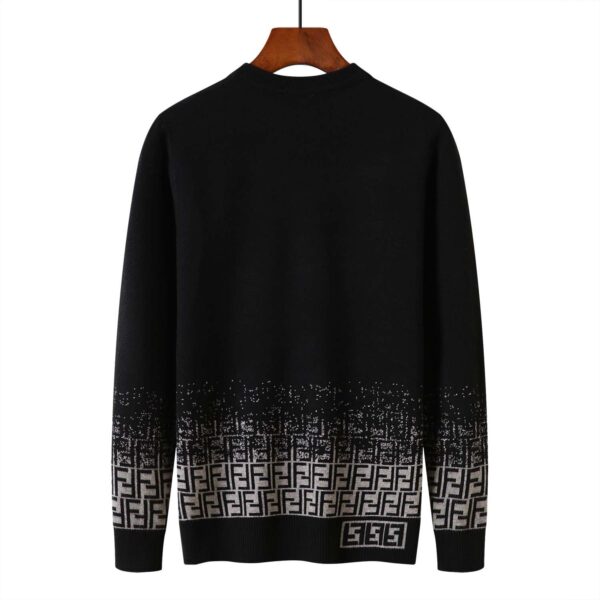 Fendi Knitted FF Sweater Black For Men