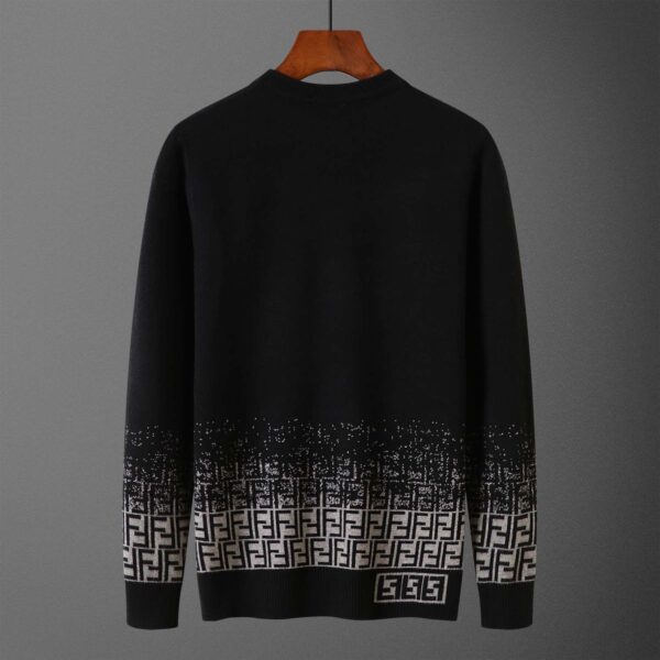 Fendi Knitted FF Sweater Black For Men