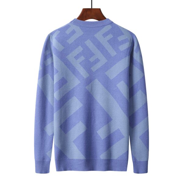 Fendi Letter F Sweater Blue For Men