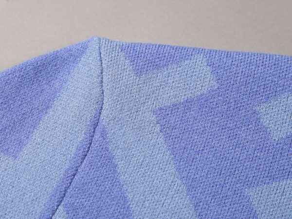 Fendi Letter F Sweater Blue For Men