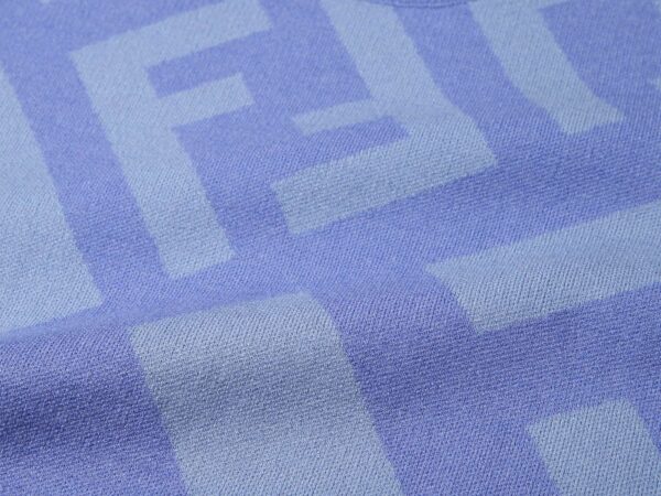 Fendi Letter F Sweater Blue For Men