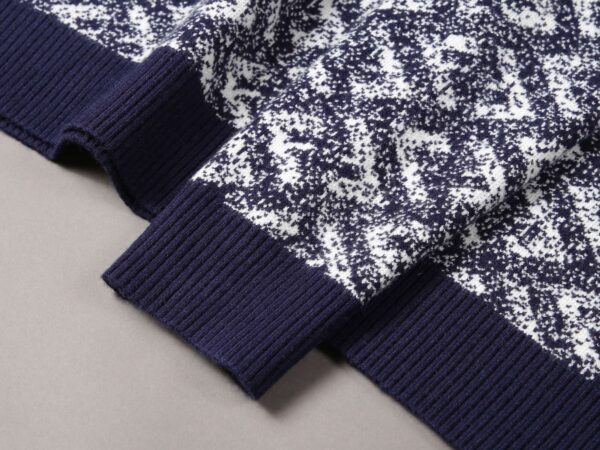 Fendi Letter F Sweater Navy Blue For Men