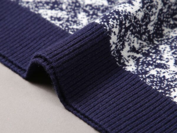 Fendi Letter F Sweater Navy Blue For Men