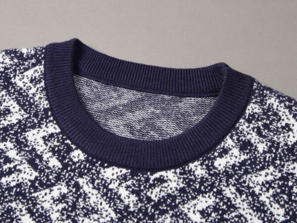 Fendi Letter F Sweater Navy Blue For Men