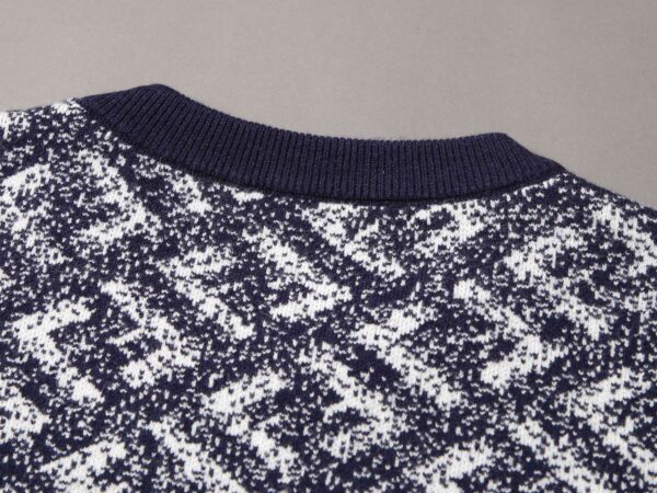 Fendi Letter F Sweater Navy Blue For Men