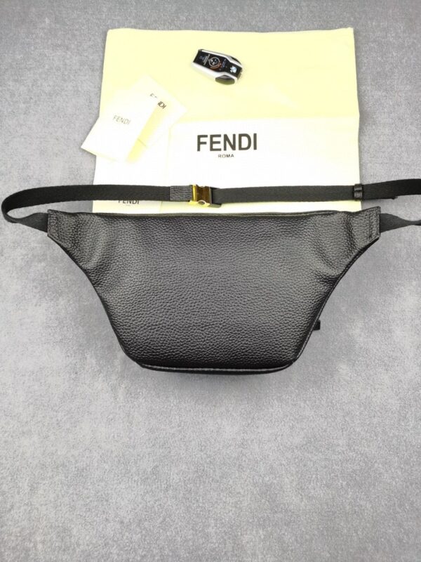 1:1 Replica Fendi Little Monster Belt Bag Black For Men, Men's Bag 7.9in/20cm FF