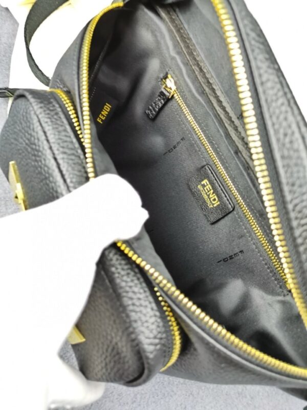 1:1 Replica Fendi Little Monster Belt Bag Black For Men, Men's Bag 7.9in/20cm FF