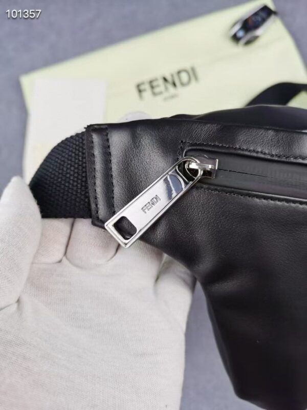 1:1 Replica Fendi Little Monster Belt Bag Black For Men, Men's Bags 7.9in/20cm FF