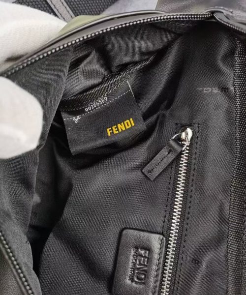 1:1 Replica Fendi Little Monster Belt Bag Black For Men, Men's Bags 7.9in/20cm FF