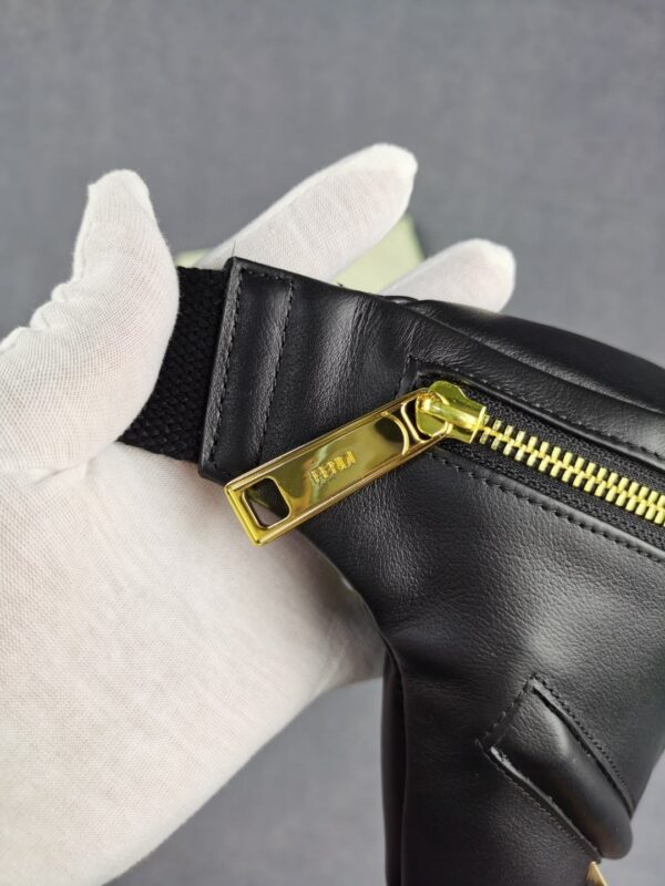1:1 Replica Fendi Little Monster Belt Bag Black For Men, Men's Bags 7.9in/20cm FF