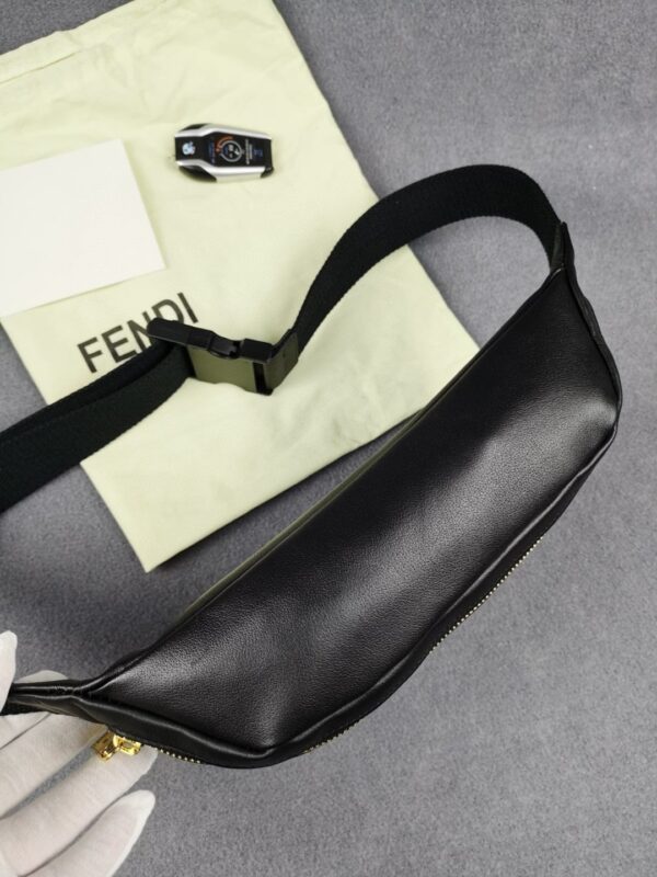 1:1 Replica Fendi Little Monster Belt Bag Black For Men, Men's Bags 7.9in/20cm FF