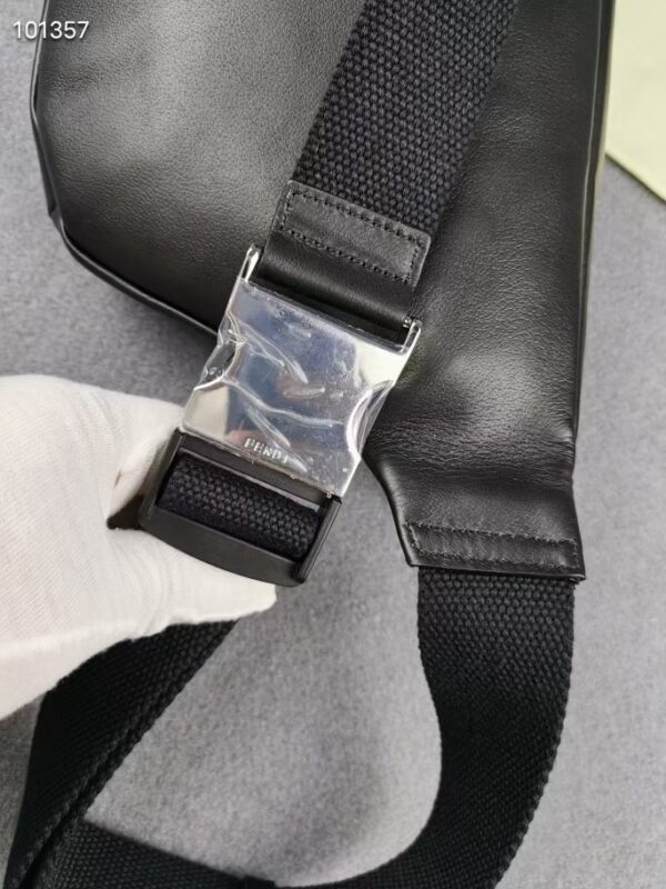 1:1 Replica Fendi Little Monster Belt Bag Black For Men, Men's Bags 7.9in/20cm FF