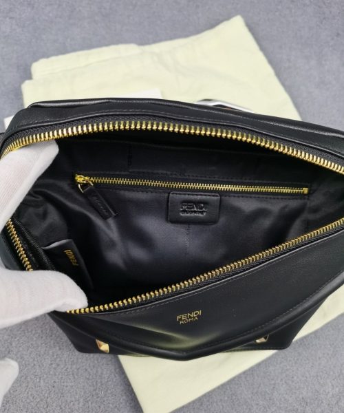 1:1 Replica Fendi Little Monster Belt Bag Black For Men, Men's Bags 7.9in/20cm FF
