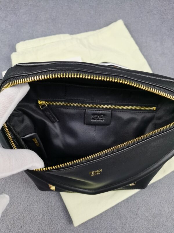 1:1 Replica Fendi Little Monster Belt Bag Black For Men, Men's Bags 7.9in/20cm FF