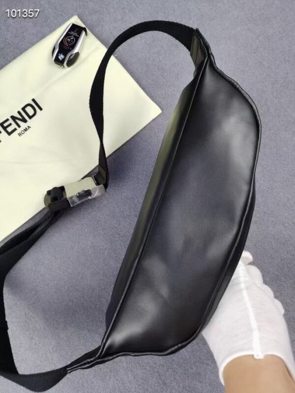 1:1 Replica Fendi Little Monster Belt Bag Black For Men, Men's Bags 7.9in/20cm FF