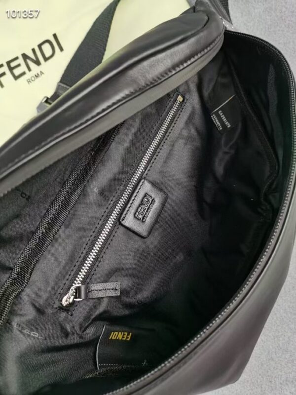 1:1 Replica Fendi Little Monster Belt Bag Black For Men, Men's Bags 7.9in/20cm FF