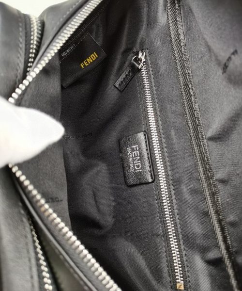 1:1 Replica Fendi Little Monster Belt Bag Black/Yellow For Men, Men's Bag 7.9in/20cm FF