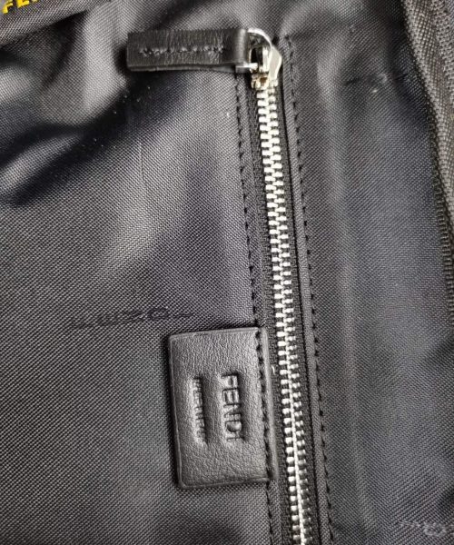 1:1 Replica Fendi Little Monster Belt Bag Black/Yellow For Men, Men's Bags 7.9in/20cm FF