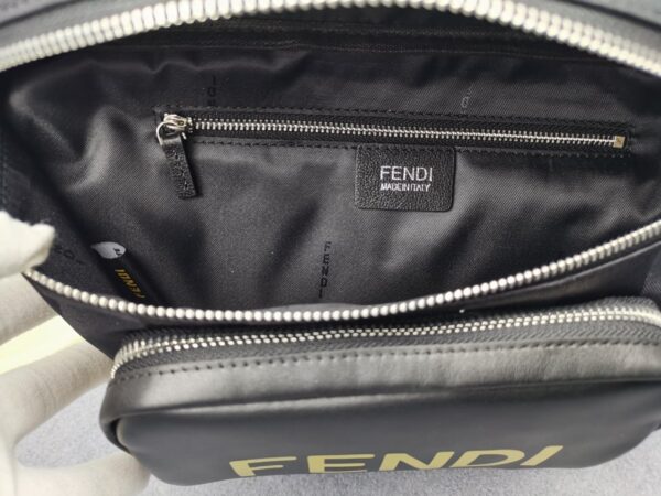 1:1 Replica Fendi Little Monster Belt Bag Black/Yellow/Gray For Men, Men's Bags 7.9in/20cm FF