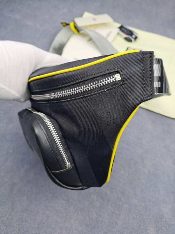 1:1 Replica Fendi Little Monster Belt Bag Black/Yellow/Gray For Men, Men's Bags 7.9in/20cm FF
