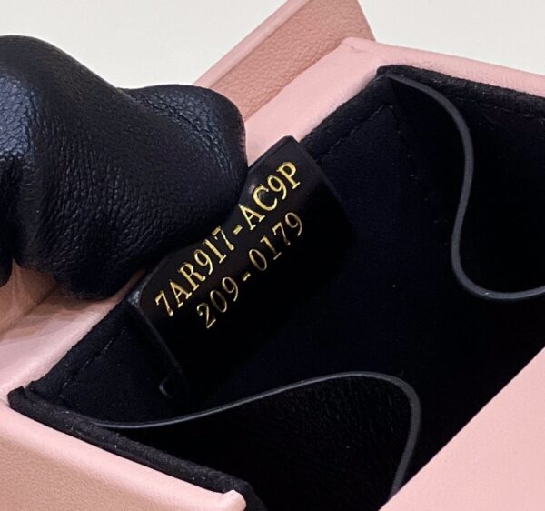 1:1 Replica Fendi Logo Box Keychain Pink Charm Bag For Woman 8cm/3in