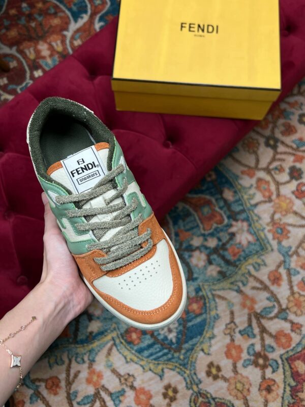 Fendi Match Low Tops In Amaranth For Women 8E8252AI1NF1H1E