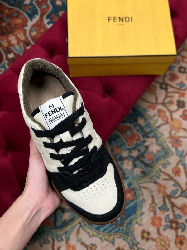 Fendi Match Low Tops In Black For Women 8E8252AHH2F1FZB