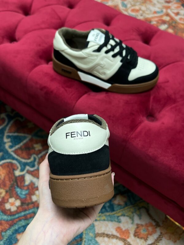 Fendi Match Low Tops In Black For Women 8E8252AHH2F1FZB