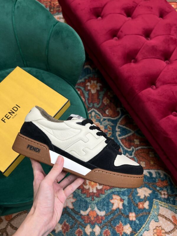 Fendi Match Low Tops In Black For Women 8E8252AHH2F1FZB