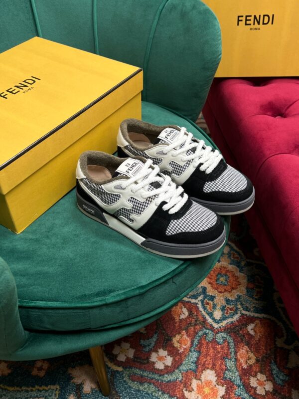 Fendi Match Low Tops In Black For Women 