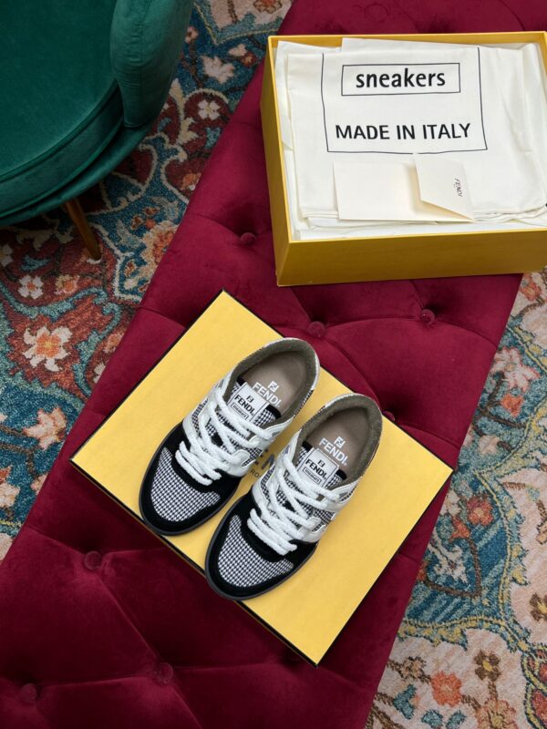 Fendi Match Low Tops In Black For Women 
