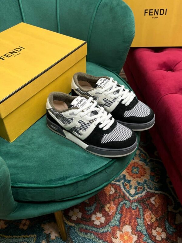 Fendi Match Low Tops In Black For Women 