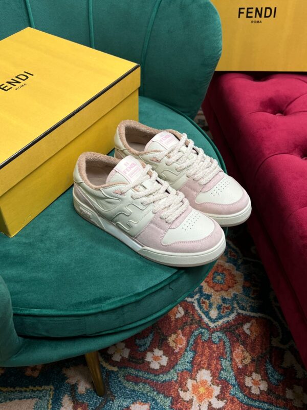 Fendi Match Low Tops In Pink For Women 8E8252AHH2F1FHT