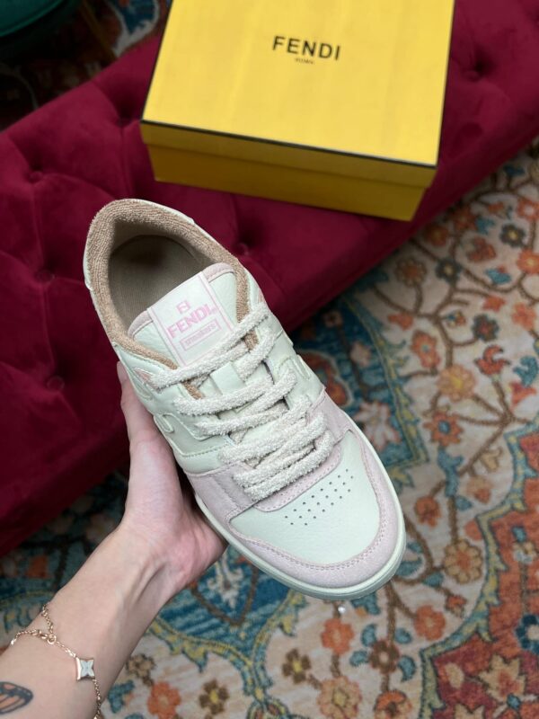 Fendi Match Low Tops In Pink For Women 8E8252AHH2F1FHT