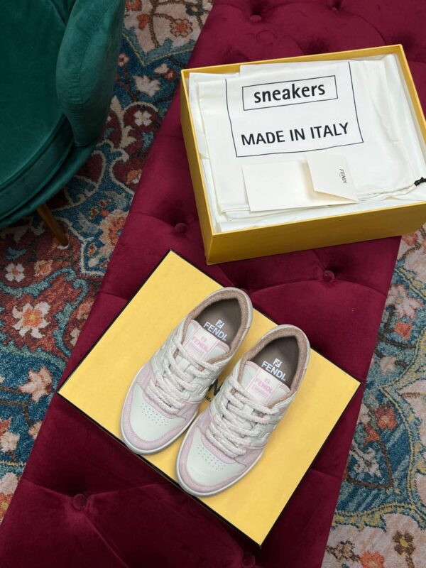 Fendi Match Low Tops In Pink For Women 8E8252AHH2F1FHT