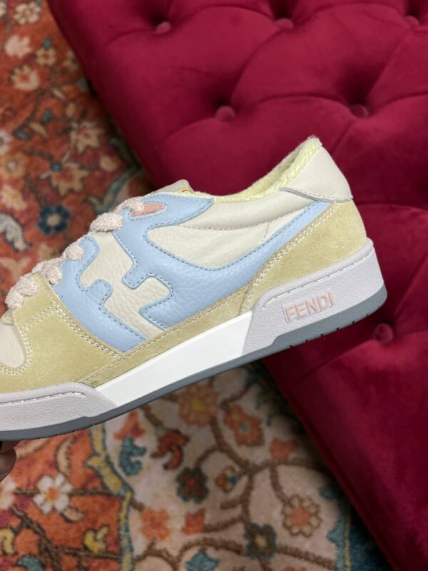 Fendi Match Low Tops In Yellow For Women 8E8252AI1NF1H1F