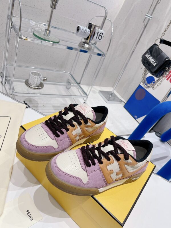 Fendi Match Pink Low Tops For Women 8E8252AI1NF1H1C