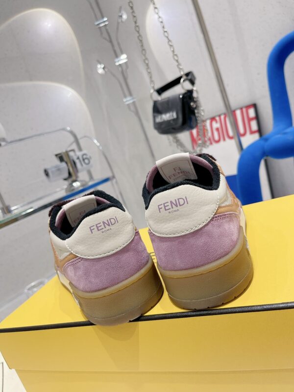 Fendi Match Pink Low Tops For Women 8E8252AI1NF1H1C