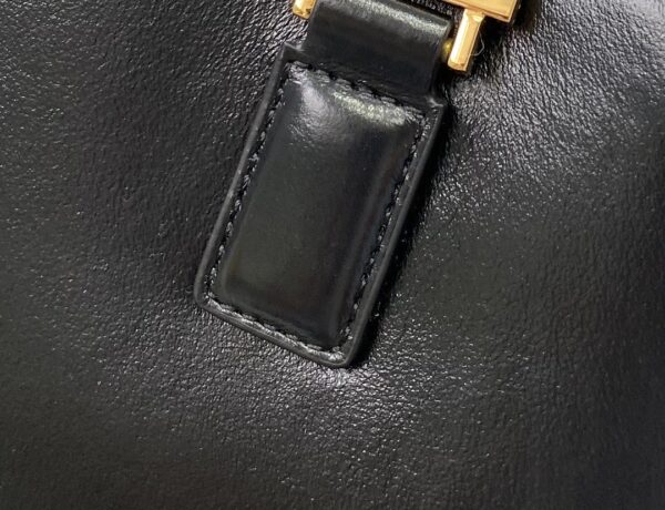 1:1 Replica Fendi Medium FF Tote Shoulder Black Bag For Woman 38cm/15in