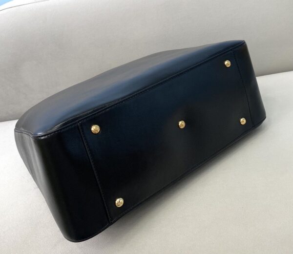 1:1 Replica Fendi Medium FF Tote Shoulder Black Bag For Woman 38cm/15in