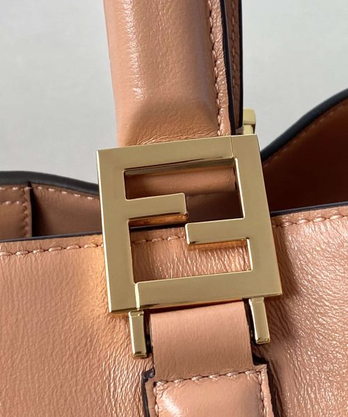 1:1 Replica Fendi Medium FF Tote Shoulder Pink Bag For Woman 38cm/15in