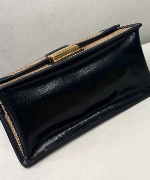 1:1 Replica Fendi Medium Kan U Black and Brown Bag For Woman 25cm/10in