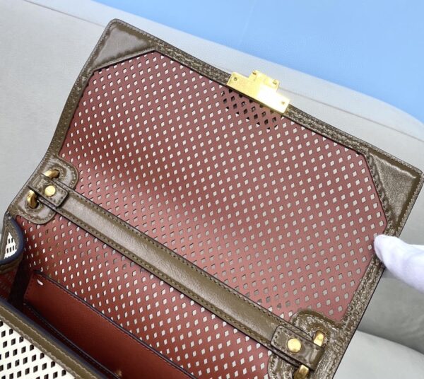 1:1 Replica Fendi Medium Kan U White and Brown Bag For Woman 25cm/10in