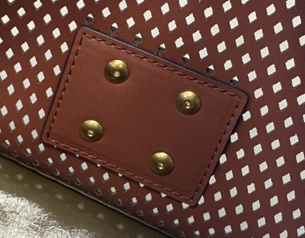1:1 Replica Fendi Medium Kan U White and Brown Bag For Woman 25cm/10in