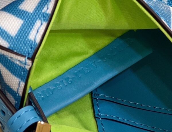 1:1 Replica Fendi Mini Baguatte 1997 Blue Glazed Bag For Woman 19.5cm/7.5in