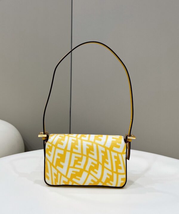1:1 Replica Fendi Mini Baguatte 1997 Yellow Glazed Bag For Woman 19.5cm/7.5in