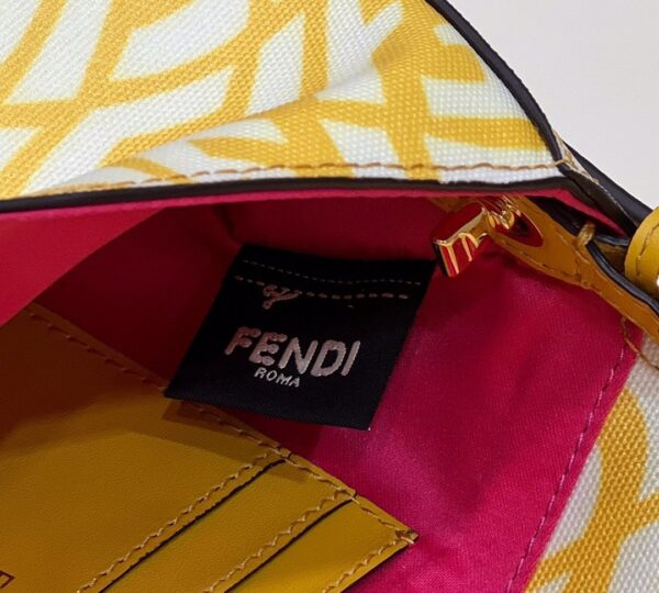 1:1 Replica Fendi Mini Baguatte 1997 Yellow Glazed Bag For Woman 19.5cm/7.5in