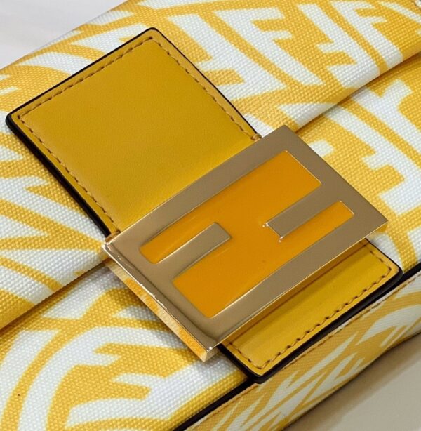 1:1 Replica Fendi Mini Baguatte 1997 Yellow Glazed Bag For Woman 19.5cm/7.5in