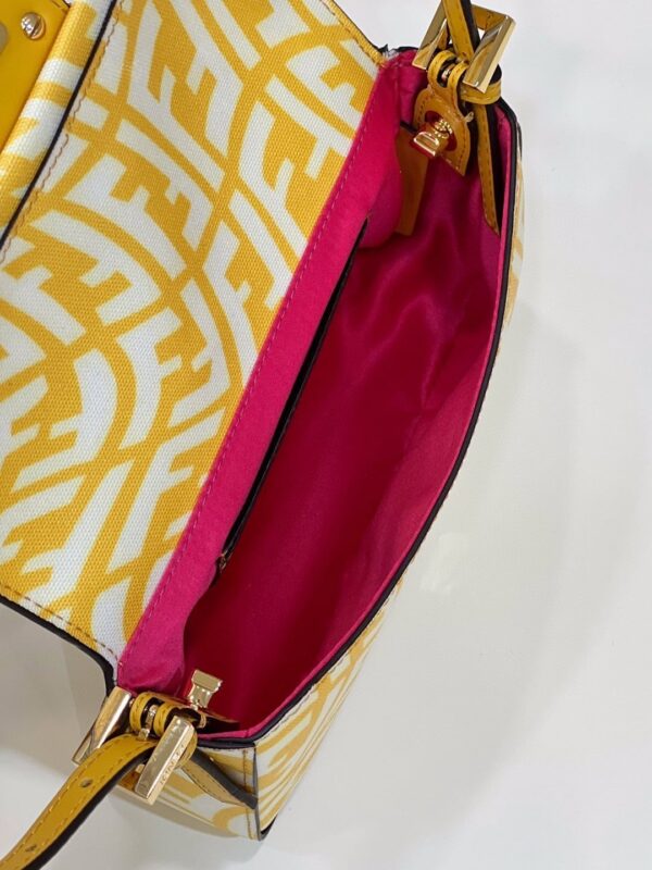 1:1 Replica Fendi Mini Baguatte 1997 Yellow Glazed Bag For Woman 19.5cm/7.5in